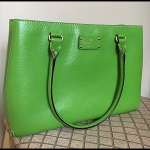 Kate Spade green tote / shoulder bag